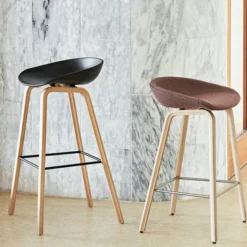 About A Stool AAS32 Barstol Lackerad Valnöt