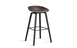 About A Stool AAS32 Barstol Svart Lackerad Ek