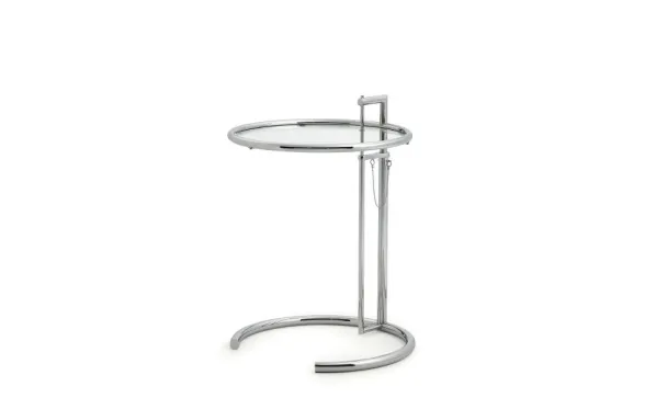 Adjustable Table E 1027 Krom Sidobord