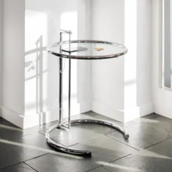 Adjustable Table E 1027 Krom Sidobord