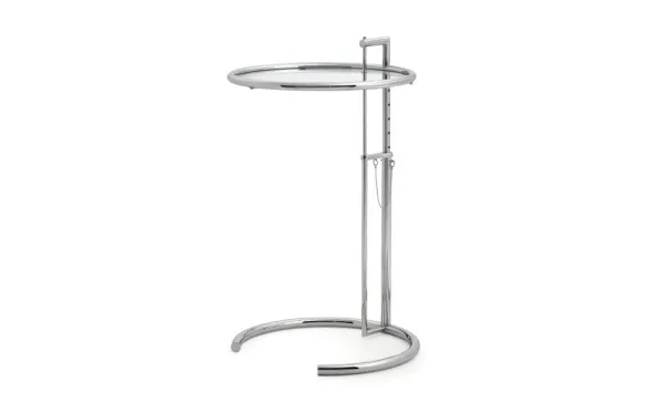 Adjustable Table E 1027 Krom Sidobord