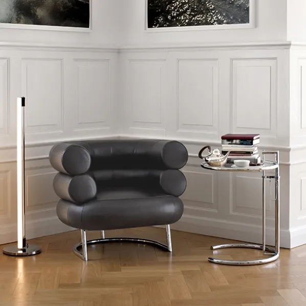 Adjustable Table E 1027 Krom Sidobord