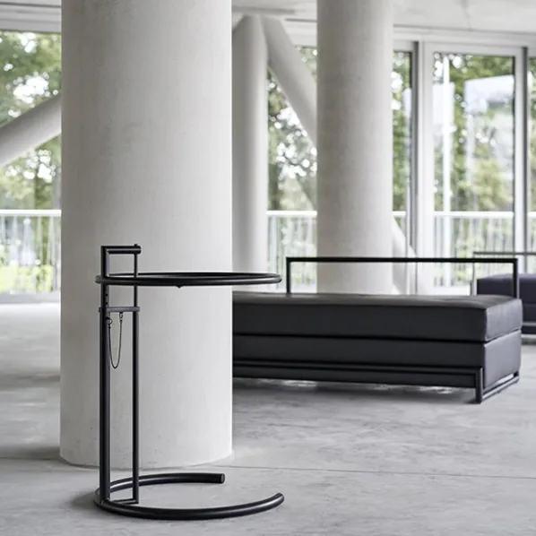 Adjustable Table E 1027 Svart Sidobord