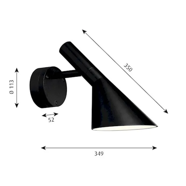 AJ 50 Vägglampa Utebelysning