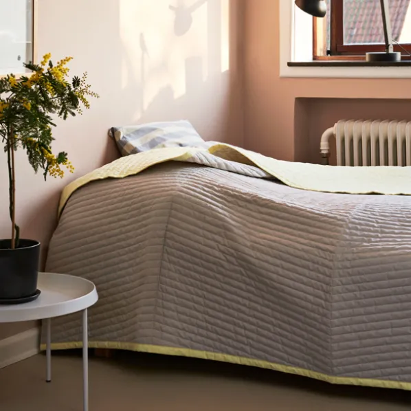 Bias Quilt Överkast Lemon Sorbet