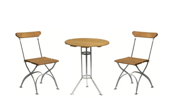 Bryggeribord Ø60 + 2st Stolar