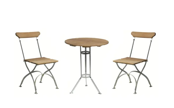 Bryggeribord Ø60 + 2st Stolar
