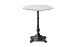 Classic Cafébord Marmorskiva Ø65 4tass