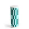 Column Blockljus Large Light Grey & Green