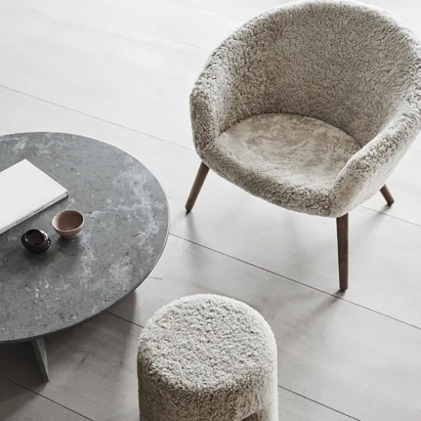 Ditzel Lounge Chair Fårskinn