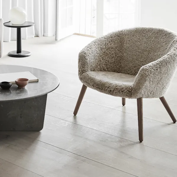 Ditzel Lounge Chair Fårskinn