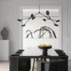 Drop Chandelier Taklampa Burned Black