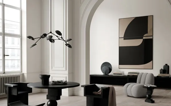 Drop Chandelier Taklampa Mini Oxidized