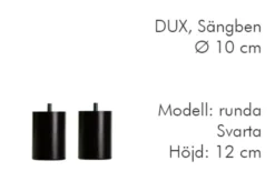 Dux Sängben Cylindriska ø10 cm