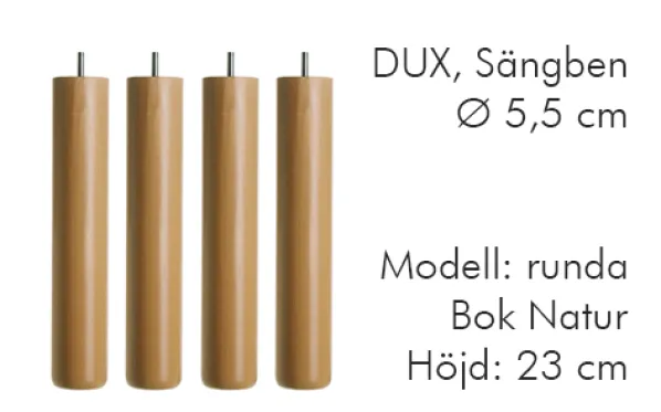 Dux Sängben Cylindriska Ø5,5cm