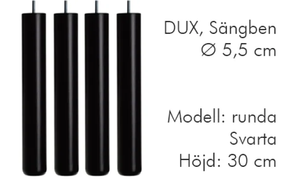 Dux Sängben Cylindriska Ø5,5cm