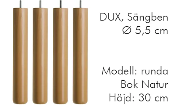 Dux Sängben Cylindriska Ø5,5cm