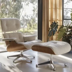 Eames Lounge Chair Ottoman Tyg