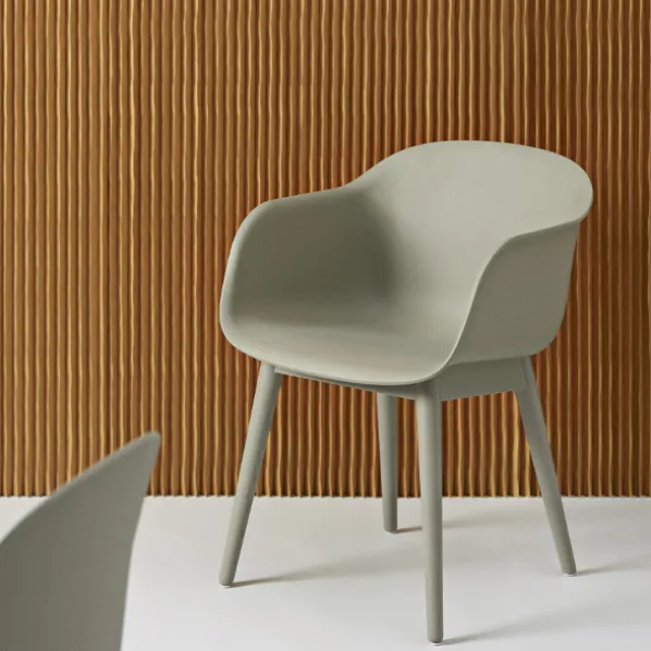 Fiber Wood Karmstol