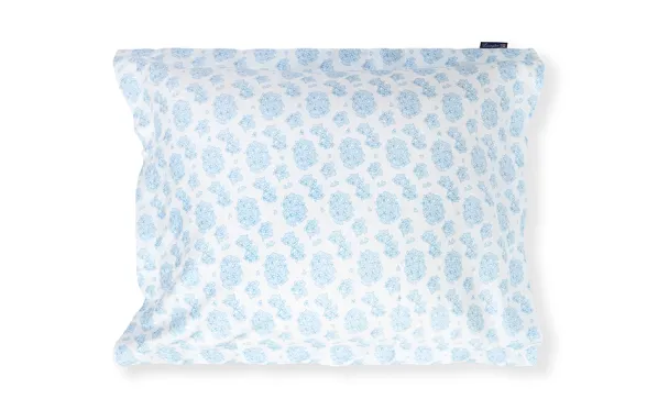 Floral Bäddset Satin Blue/White