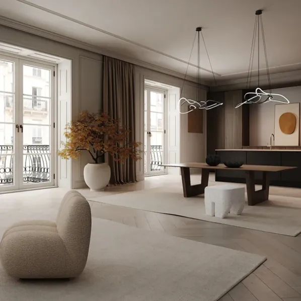 Ghost Chandelier Mini Taklampa Burned Black