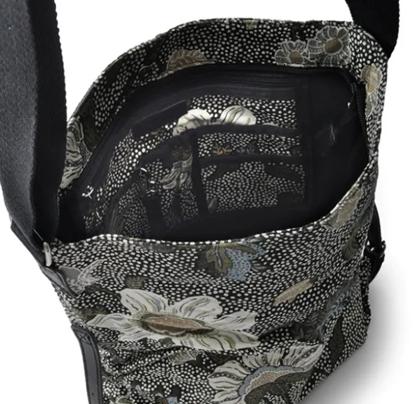 Handväska Shoulder Bag Flower Linen