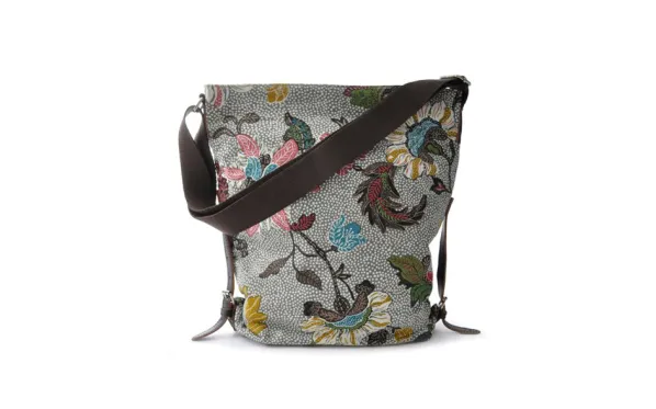 Handväska Shoulder Bag Flower Linen