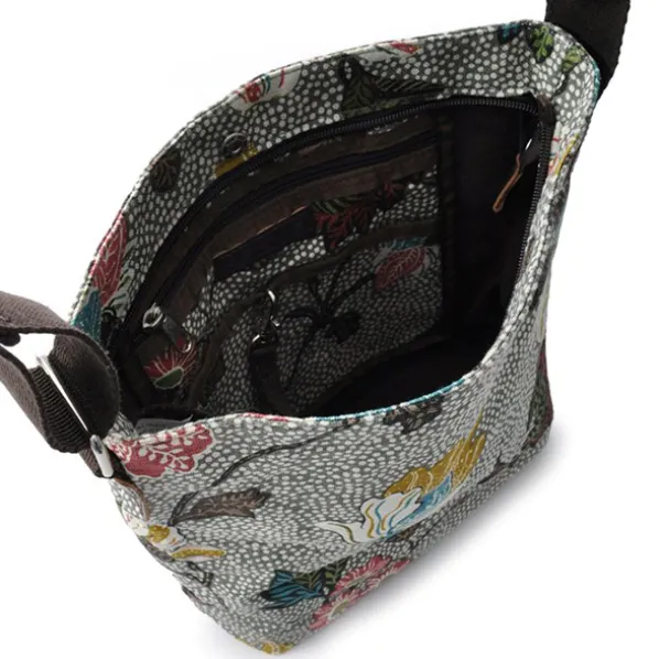Handväska Shoulder Bag Small Flower Linen