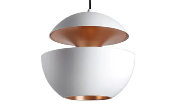 HCS Taklampa Vit & Koppar