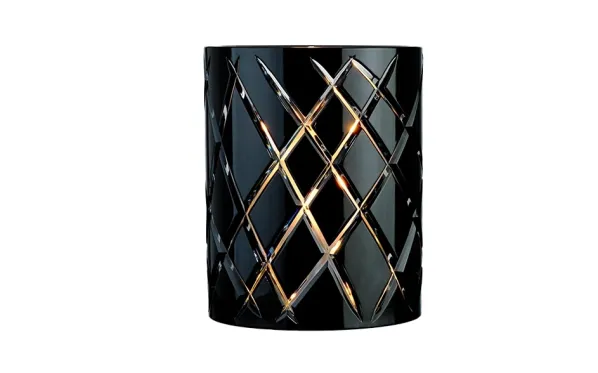 Hurricane Crystal Black Ljuslykta Large