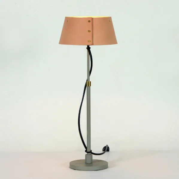 Karl 925 Bordslampa Läder Låg
