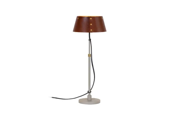 Karl 925 Bordslampa Läder Låg