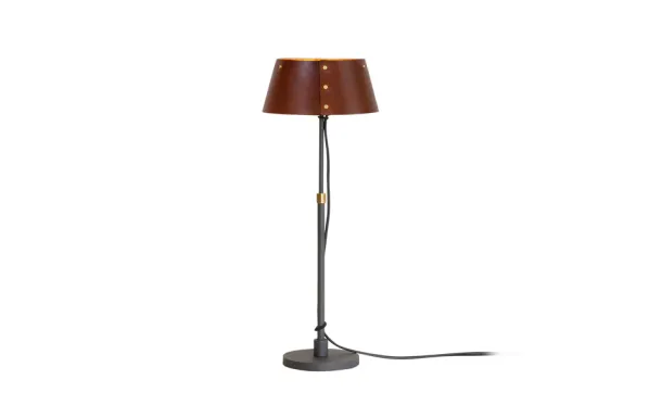 Karl 925 Bordslampa Läder Låg