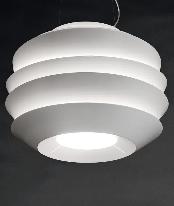 Le Soleil Pendel Taklampa Vit