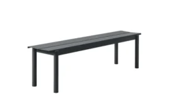Linear Steel Bänk Utemöbel