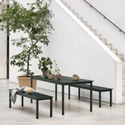 Linear Steel Bänk Utemöbel