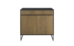 Line Burned Walnut Hög