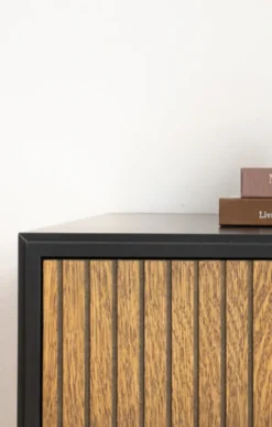 Line Burned Walnut Skänk Hög