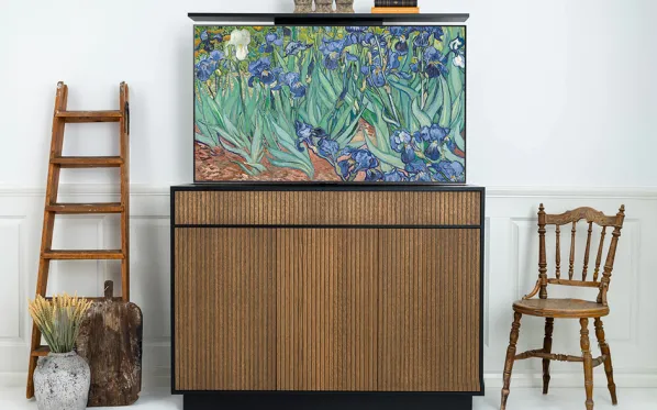 Line Burned Walnut TV-Lift