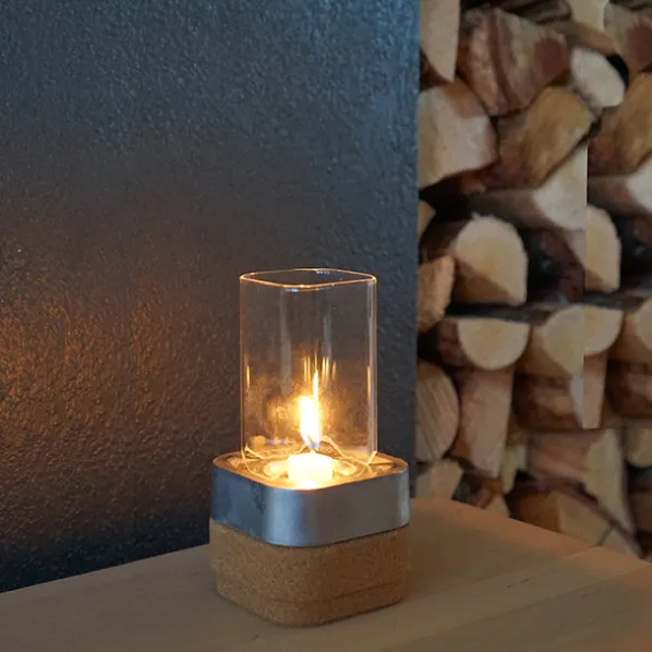 Ljusstake Stumpastaken Ettan Set Korkbotten Natur