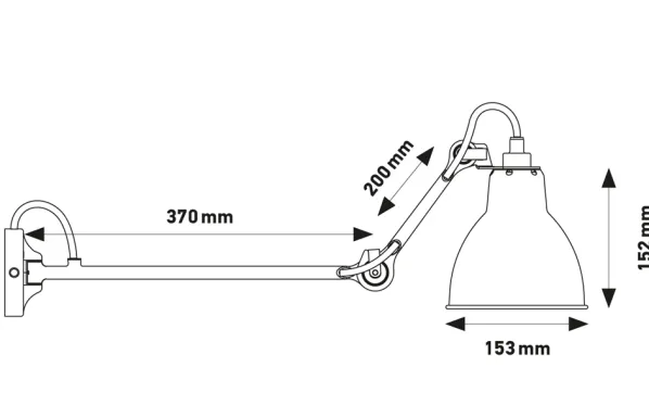 204 L 40 Vägglampa