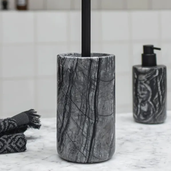 Marble Toalettborste Black/Grey