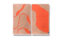 Nova Arte Handduk Latte/Orange