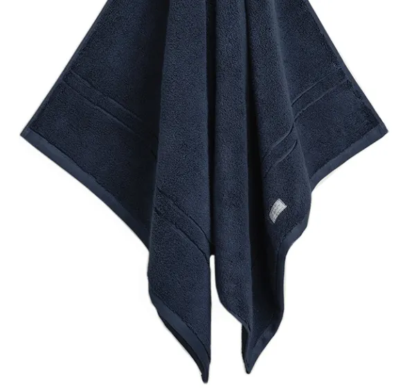 Organic Cotton Premium Handduk Sateen Blue