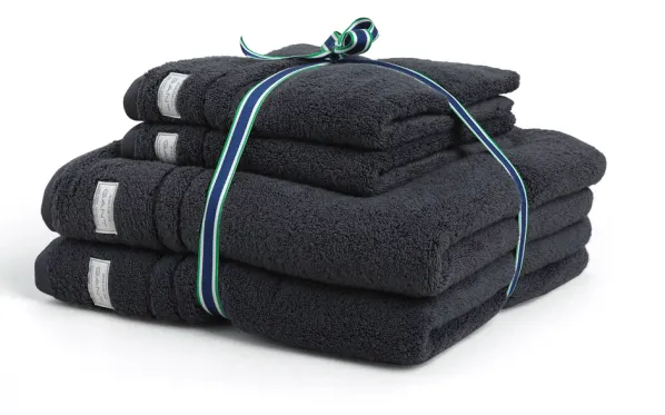 Organic Premium Handduk Anchor Grey 4-Pack