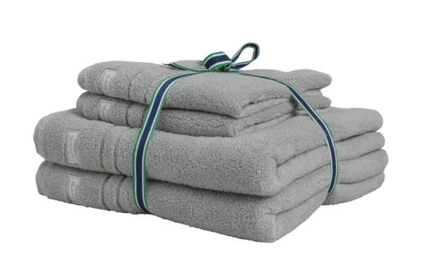 Organic Premium Handduk Heather Grey 4-Pack