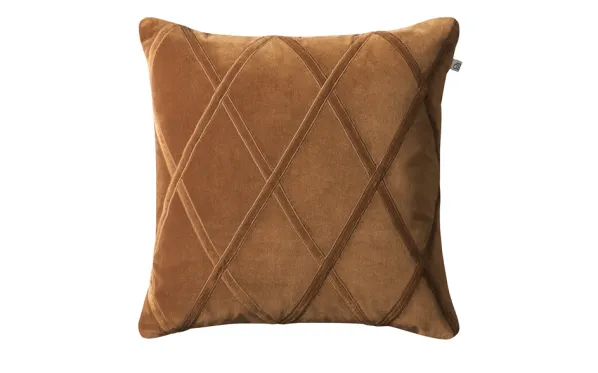 Orissa Velvet kuddfodral Cognac