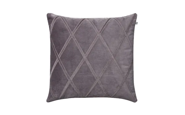 Orissa Velvet Kuddfodral Grey