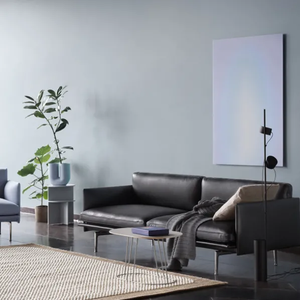 Outline 3-Sits Soffa Polerad Aluminium