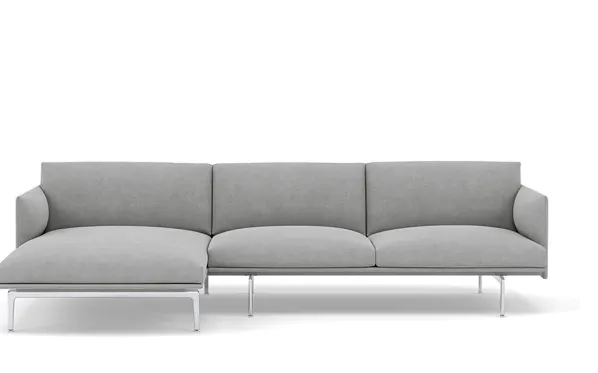 Outline 3-sits Soffa Schäslong